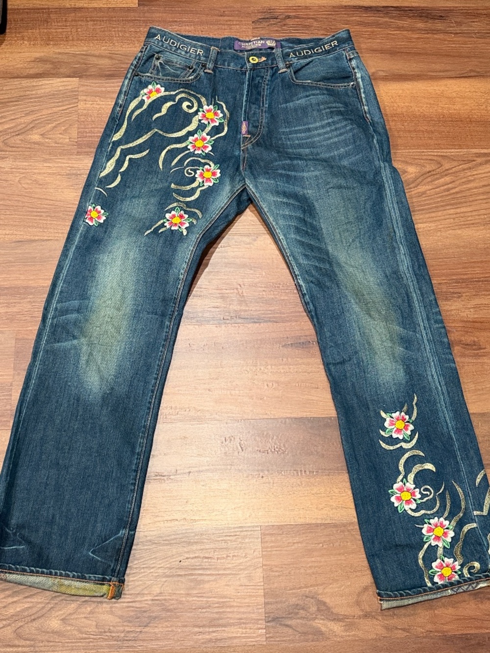 Christian Audigier Custom 1 of 1 Jeans 34/32